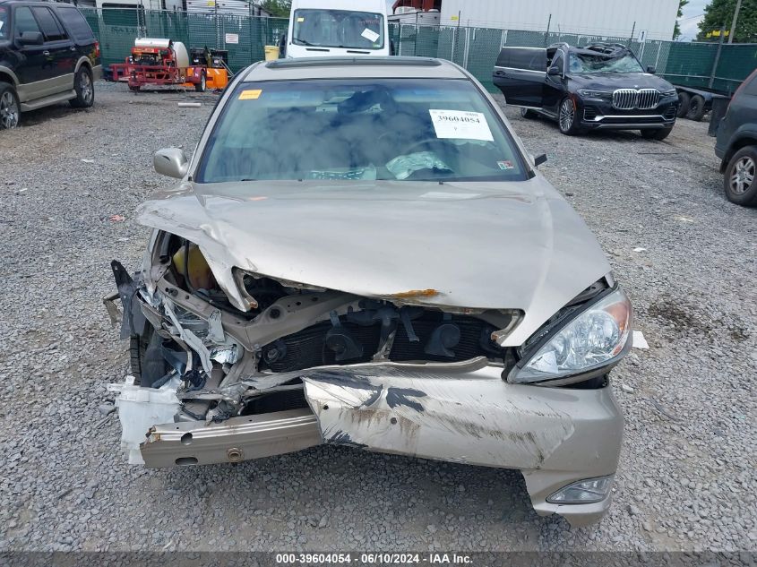 2003 Toyota Camry Xle VIN: JTDBE30KX30160839 Lot: 39604054