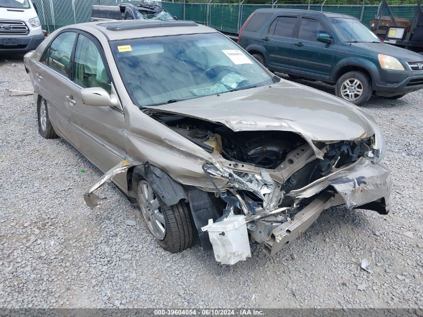 2003 Toyota Camry Xle VIN: JTDBE30KX30160839 Lot: 39604054