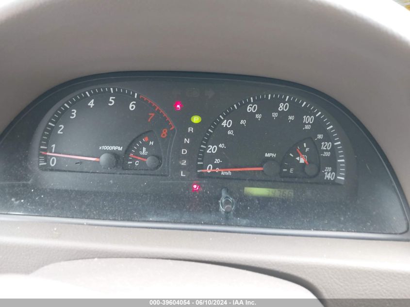 2003 Toyota Camry Xle VIN: JTDBE30KX30160839 Lot: 39604054