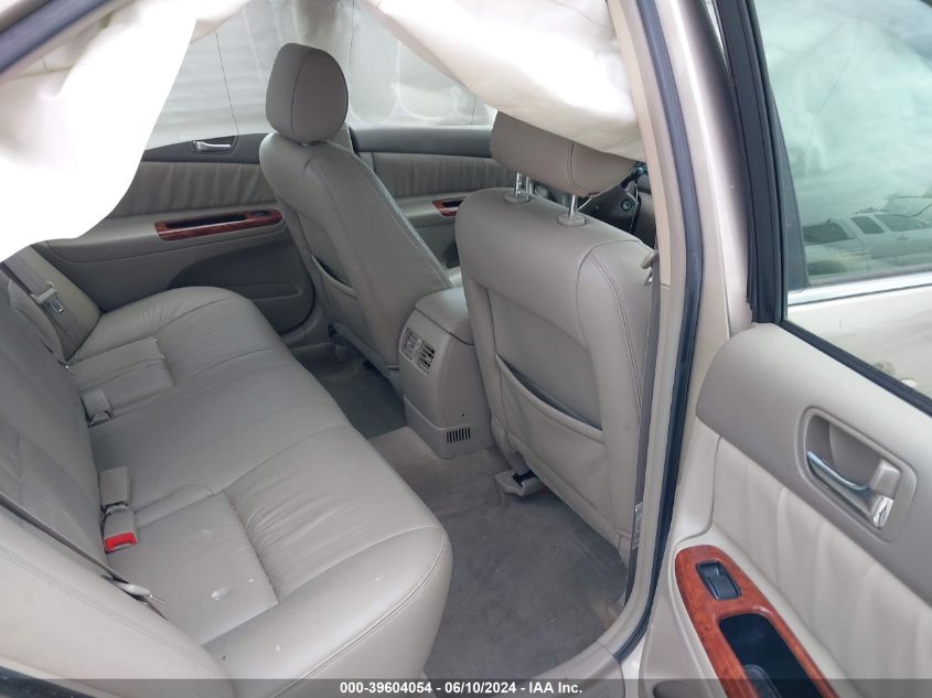 2003 Toyota Camry Xle VIN: JTDBE30KX30160839 Lot: 39604054