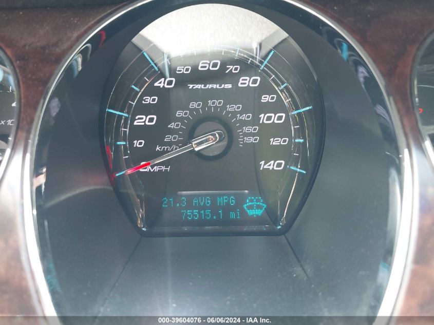 2011 Ford Taurus Sel VIN: 1FAHP2EW0BG172326 Lot: 39604076