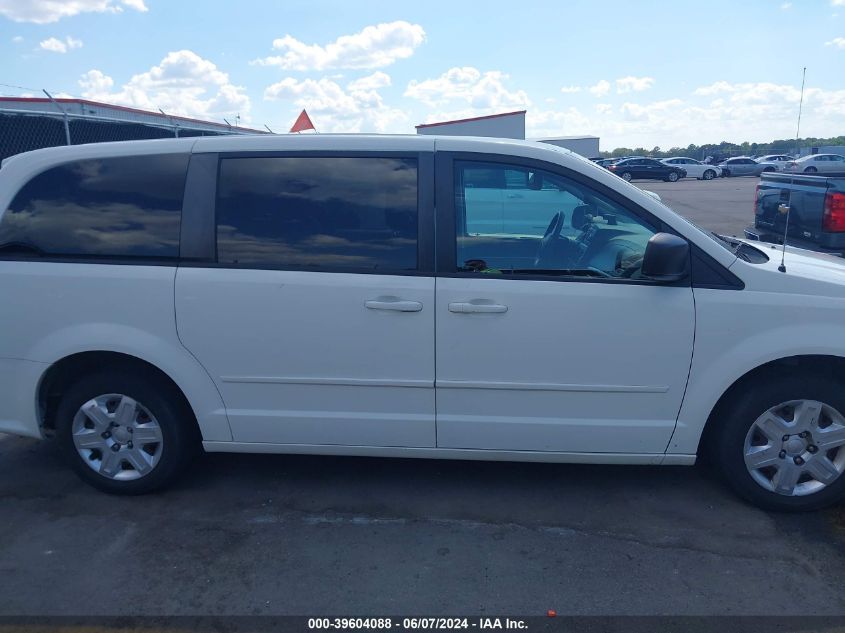 2012 Dodge Grand Caravan Se/Avp VIN: 2C4RDGBG1CR420004 Lot: 39604088