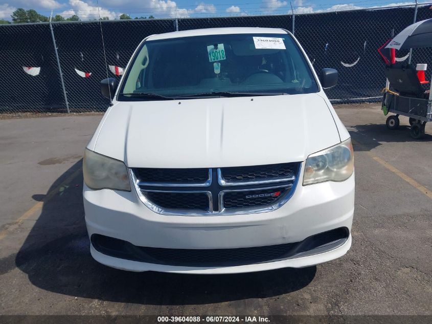 2012 Dodge Grand Caravan Se/Avp VIN: 2C4RDGBG1CR420004 Lot: 39604088