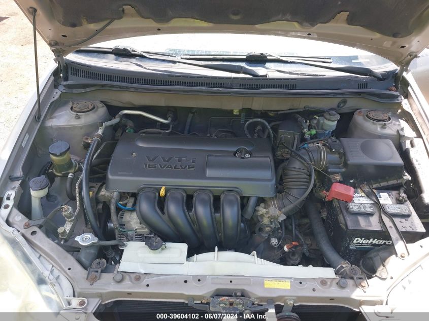 2003 Toyota Corolla Le VIN: 1NXBR32E73Z042635 Lot: 39604102