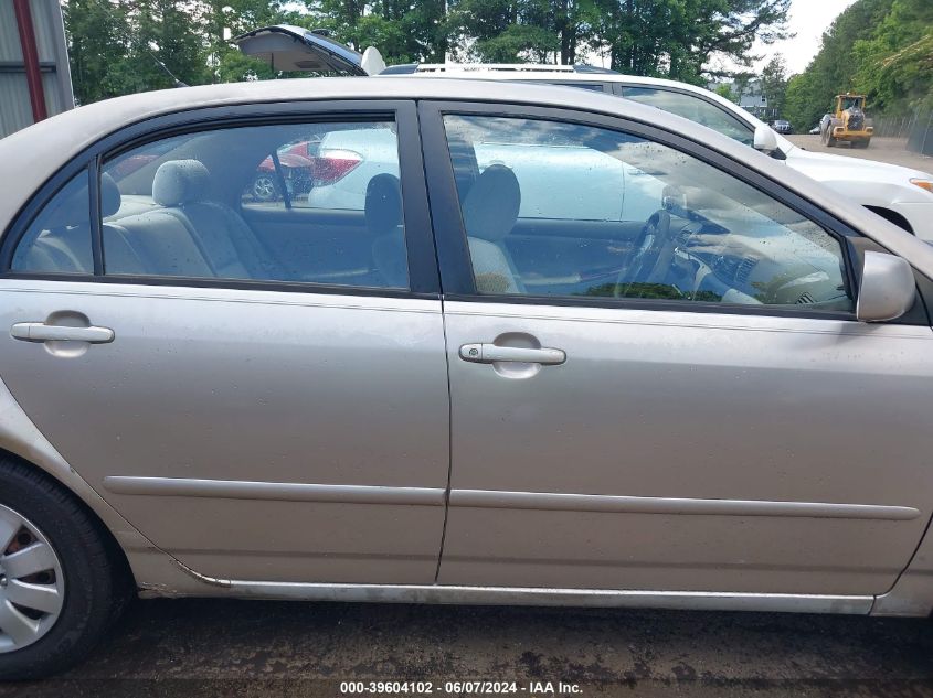 2003 Toyota Corolla Le VIN: 1NXBR32E73Z042635 Lot: 39604102