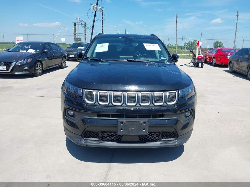 2022 Jeep Compass Latitude Fwd VIN: 3C4NJCBB8NT103518 Lot: 39604115