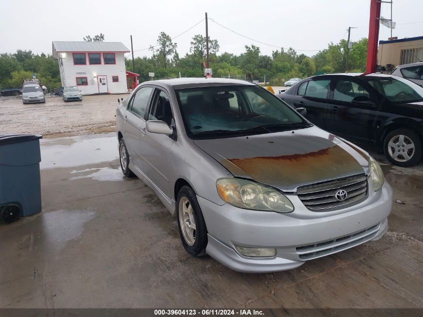 2003 Toyota Corolla S VIN: 1NXBR32E43Z044343 Lot: 39604123