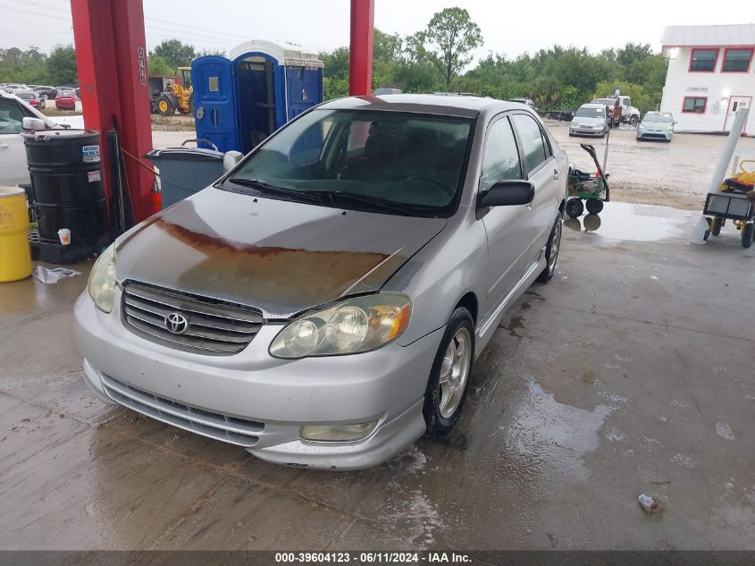 2003 Toyota Corolla S VIN: 1NXBR32E43Z044343 Lot: 39604123