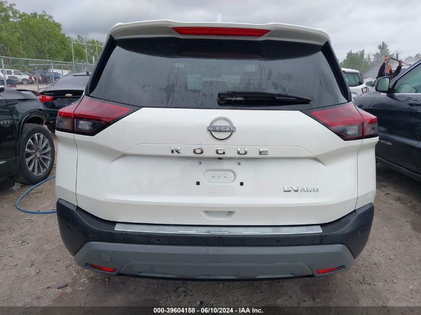 2022 Nissan Rogue Sv Intelligent Awd VIN: 5N1BT3BB3NC707143 Lot: 39604158