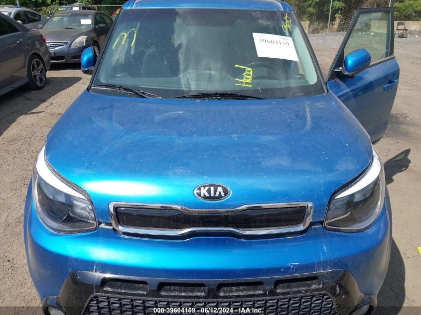 2016 Kia Soul + VIN: KNDJP3A56G7329797 Lot: 39604159