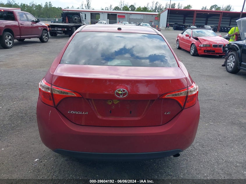 2017 Toyota Corolla Le VIN: 2T1BURHE3HC754254 Lot: 39604192