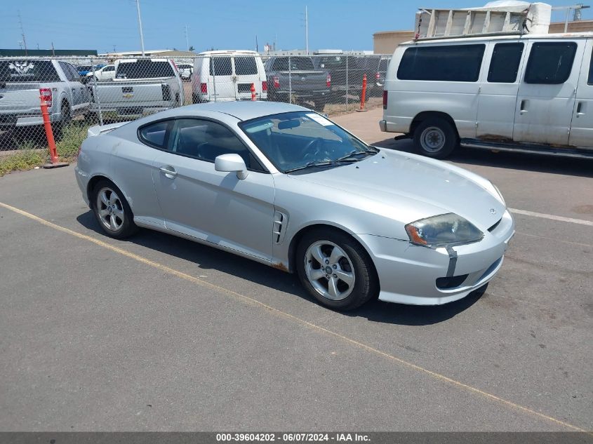 2005 Hyundai Tiburon Gs VIN: KMHHM65DX5U169847 Lot: 39604202