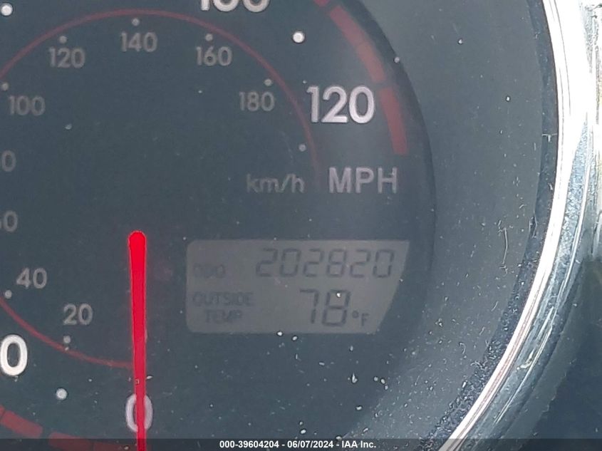 2005 Pontiac Vibe VIN: 5Y2SL63825Z419703 Lot: 39604204