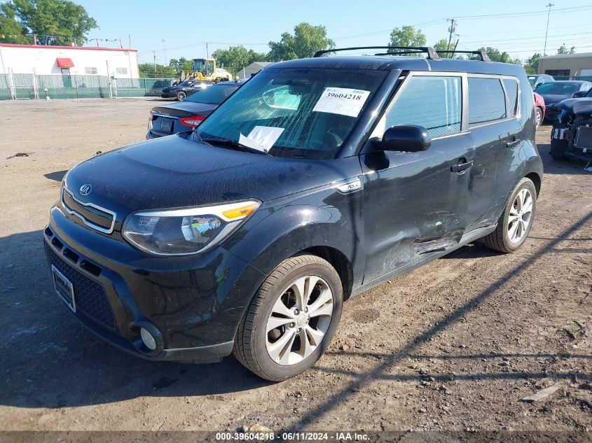 2016 Kia Soul + VIN: KNDJP3A59G7372269 Lot: 39604218