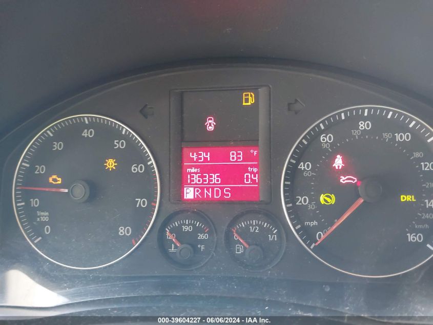 2009 Volkswagen Jetta S VIN: 3VWJM71K09M132491 Lot: 39604227