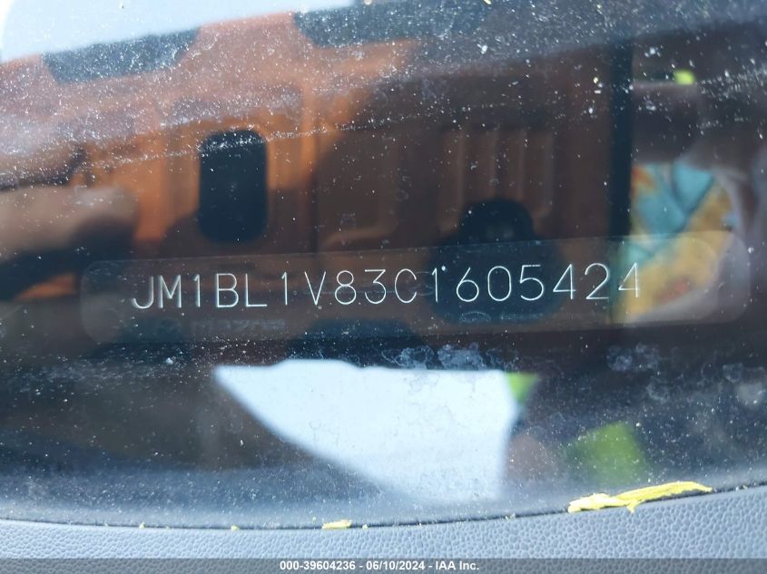 2012 Mazda Mazda3 I Touring VIN: JM1BL1V83C1605424 Lot: 39604236
