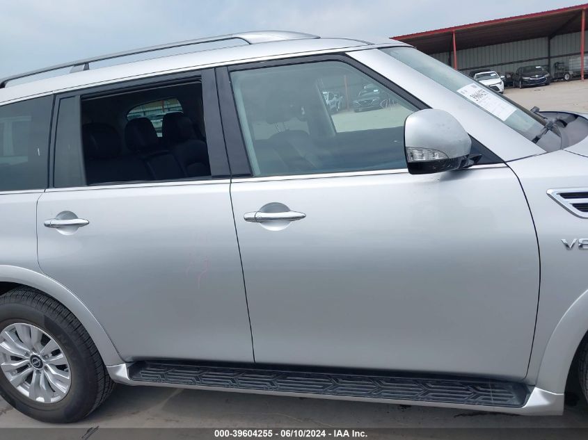 2022 Nissan Armada Sv 4Wd VIN: JN8AY2AD3N9678131 Lot: 39604255