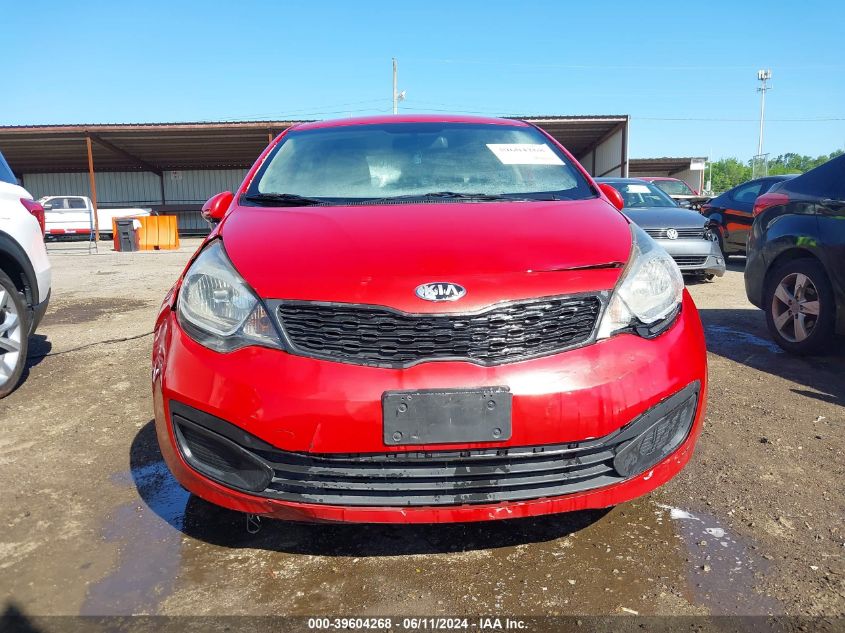 2013 Kia Rio Lx VIN: KNADM4A3XD6176091 Lot: 39604268