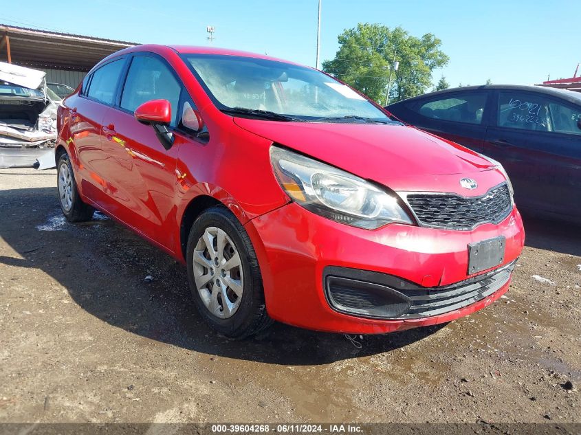 2013 Kia Rio Lx VIN: KNADM4A3XD6176091 Lot: 39604268