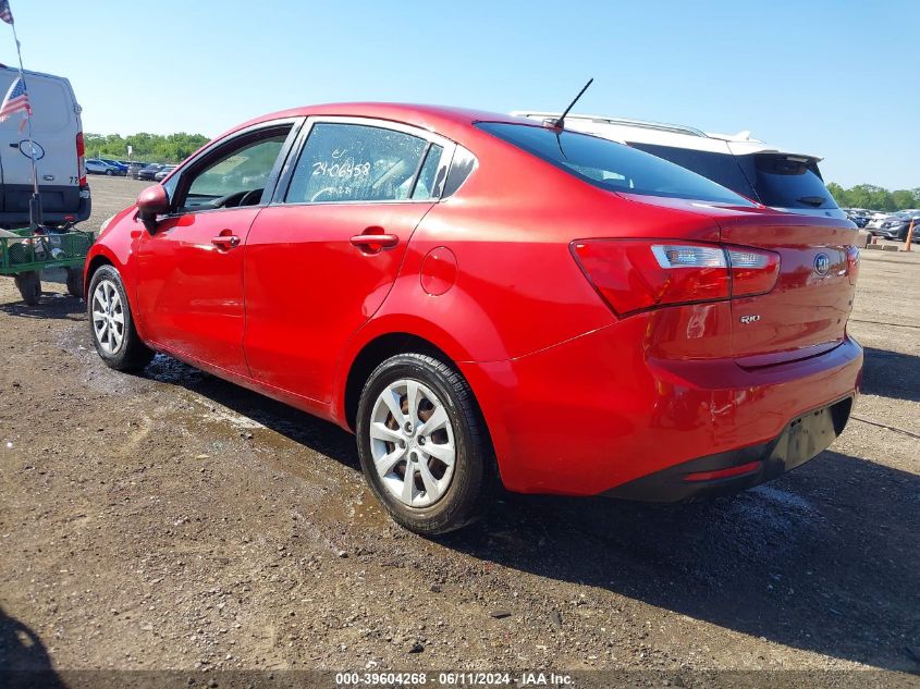 2013 Kia Rio Lx VIN: KNADM4A3XD6176091 Lot: 39604268