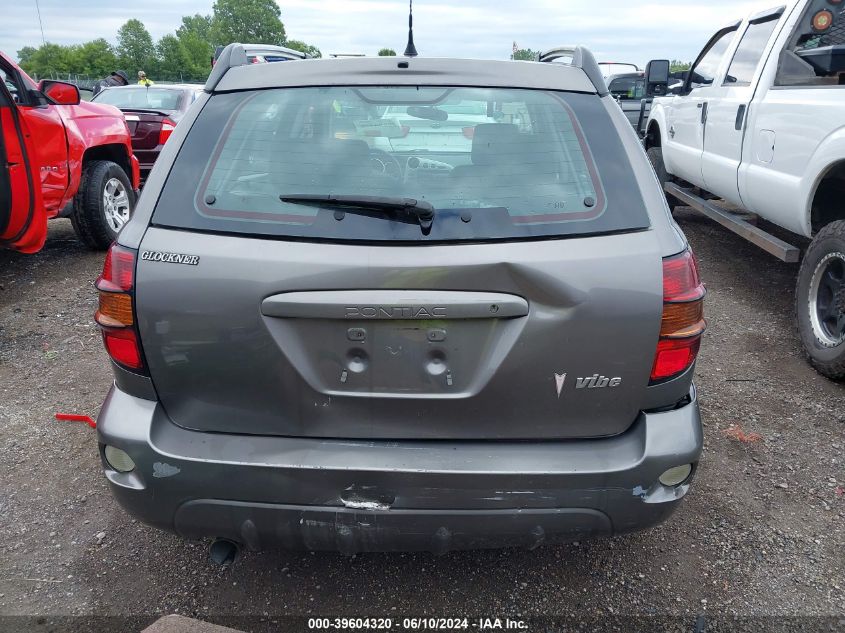 2005 Pontiac Vibe VIN: 5Y2SL63885Z444301 Lot: 39604320