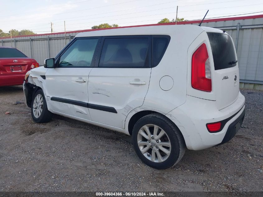 2012 Kia Soul + VIN: KNDJT2A65C7465637 Lot: 39604366