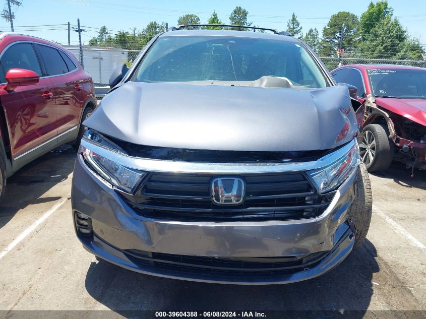 2022 Honda Odyssey Touring VIN: 5FNRL6H86NB043097 Lot: 39604388