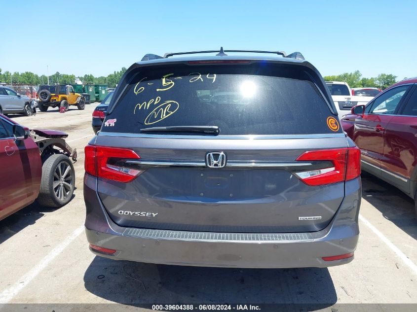 2022 Honda Odyssey Touring VIN: 5FNRL6H86NB043097 Lot: 39604388