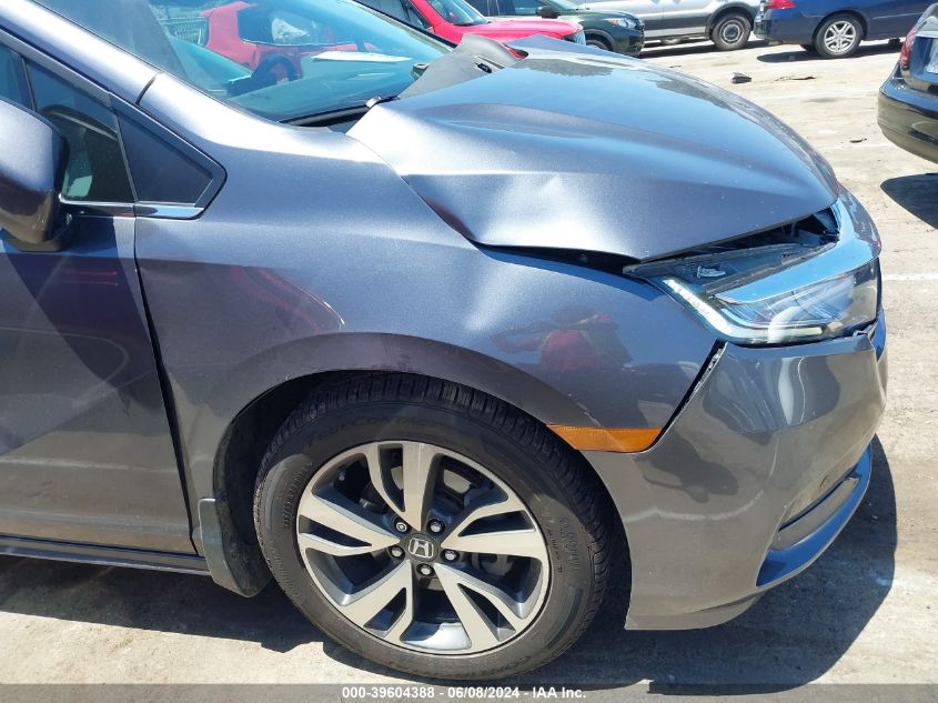 2022 Honda Odyssey Touring VIN: 5FNRL6H86NB043097 Lot: 39604388