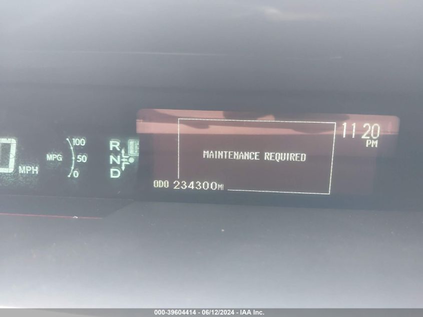 2013 Toyota Prius Two VIN: JTDKN3DUXD1642234 Lot: 39604414