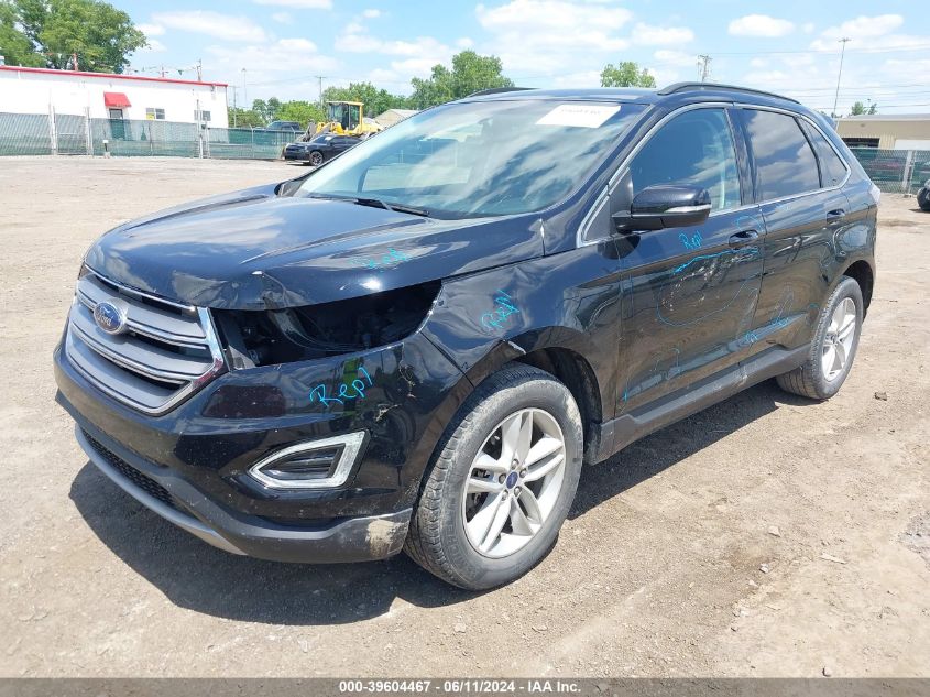 2017 Ford Edge Sel VIN: 2FMPK4J91HBB03186 Lot: 39604467