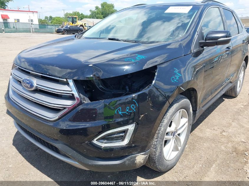 2017 Ford Edge Sel VIN: 2FMPK4J91HBB03186 Lot: 39604467