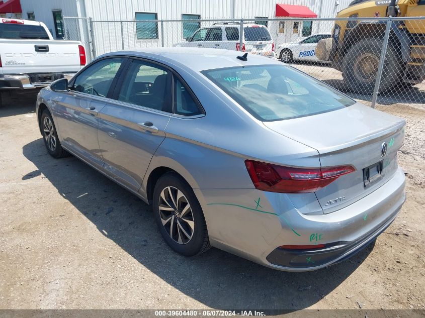 2024 Volkswagen Jetta 1.5T S VIN: 3VW5M7BU0RM010537 Lot: 39604480