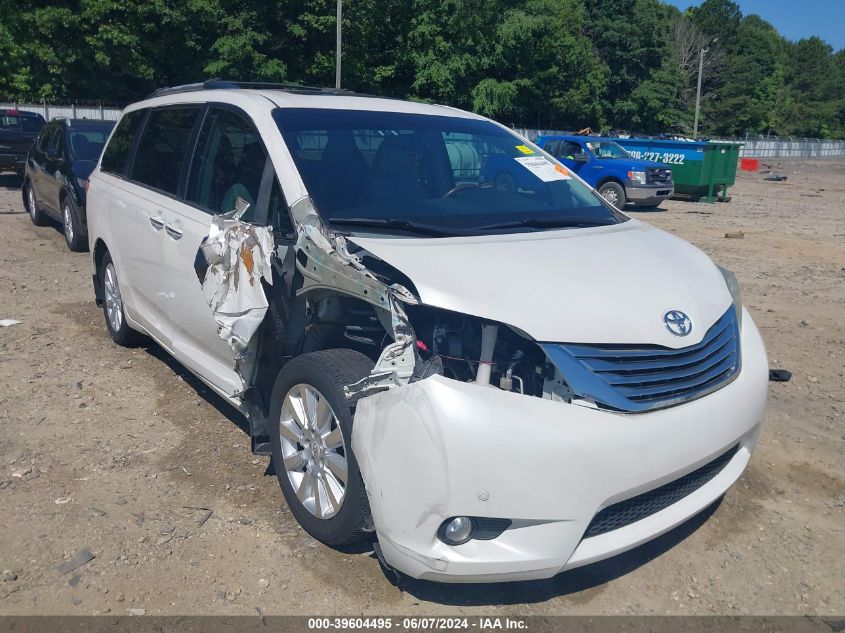 2011 Toyota Sienna Limited V6 VIN: 5TDYK3DC0BS131674 Lot: 39604495
