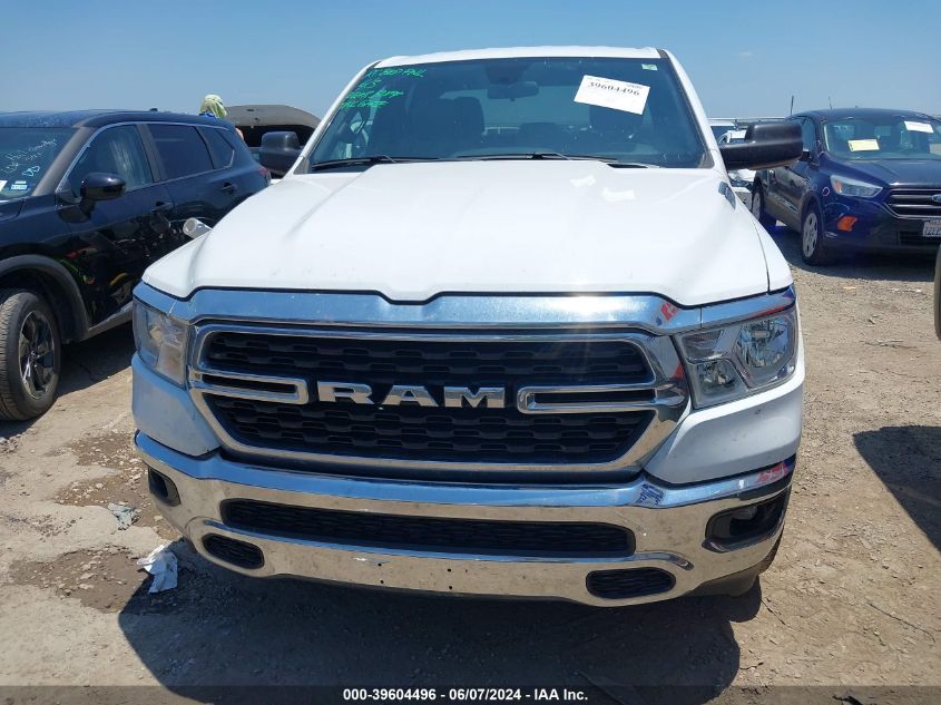 2022 Ram 1500 Big Horn Quad Cab 4X4 6'4 Box VIN: 1C6RRFBG9NN480874 Lot: 39604496