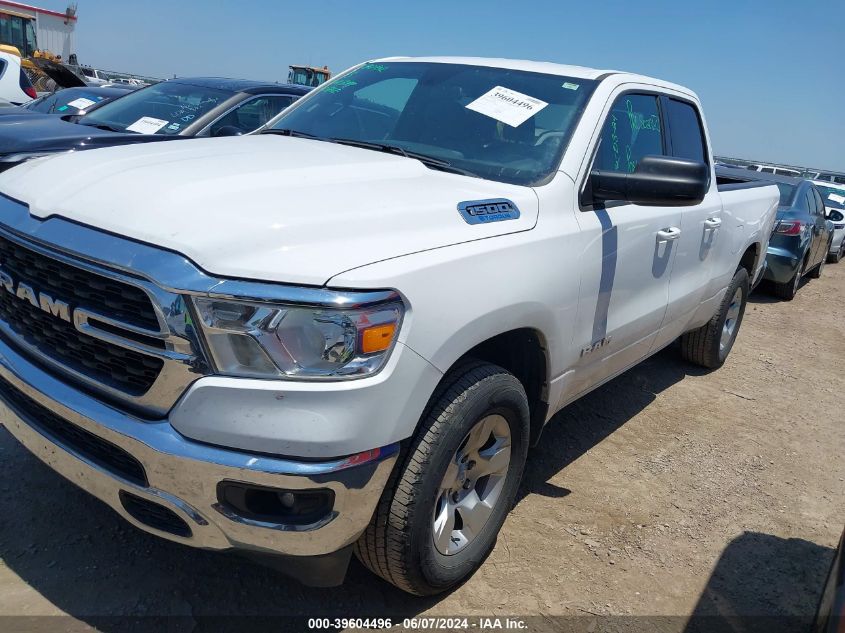 2022 Ram 1500 Big Horn Quad Cab 4X4 6'4 Box VIN: 1C6RRFBG9NN480874 Lot: 39604496