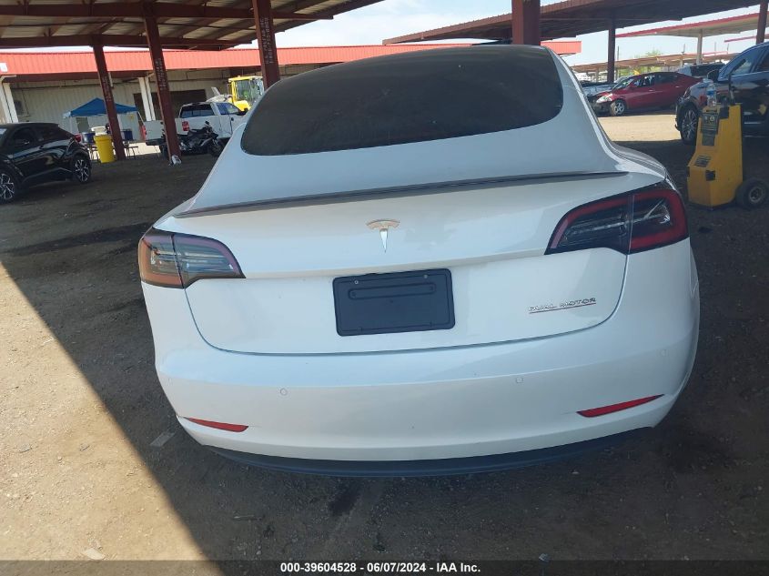 2022 Tesla Model 3 Performance Dual Motor All-Wheel Drive VIN: 5YJ3E1EC1NF265784 Lot: 39604528