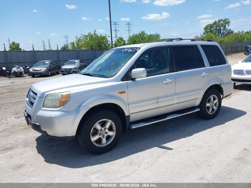 2006 Honda Pilot Ex-L VIN: 2HKYF187X6H508710 Lot: 39604529