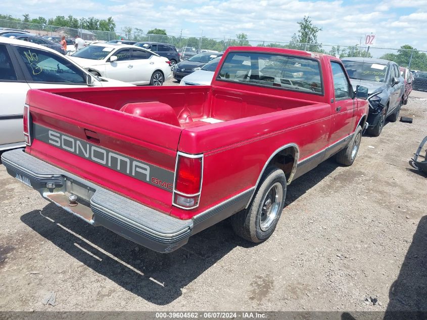 1991 GMC Sonoma VIN: 1GTCS14RXM2561354 Lot: 39604562