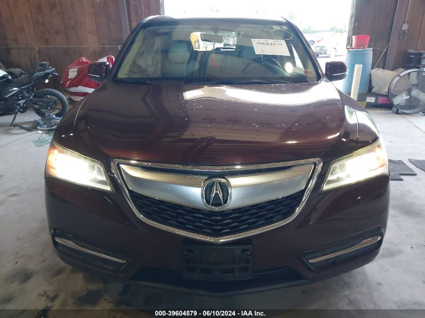 2016 Acura Mdx Acurawatch Plus Package VIN: 5FRYD4H22GB018983 Lot: 39604579