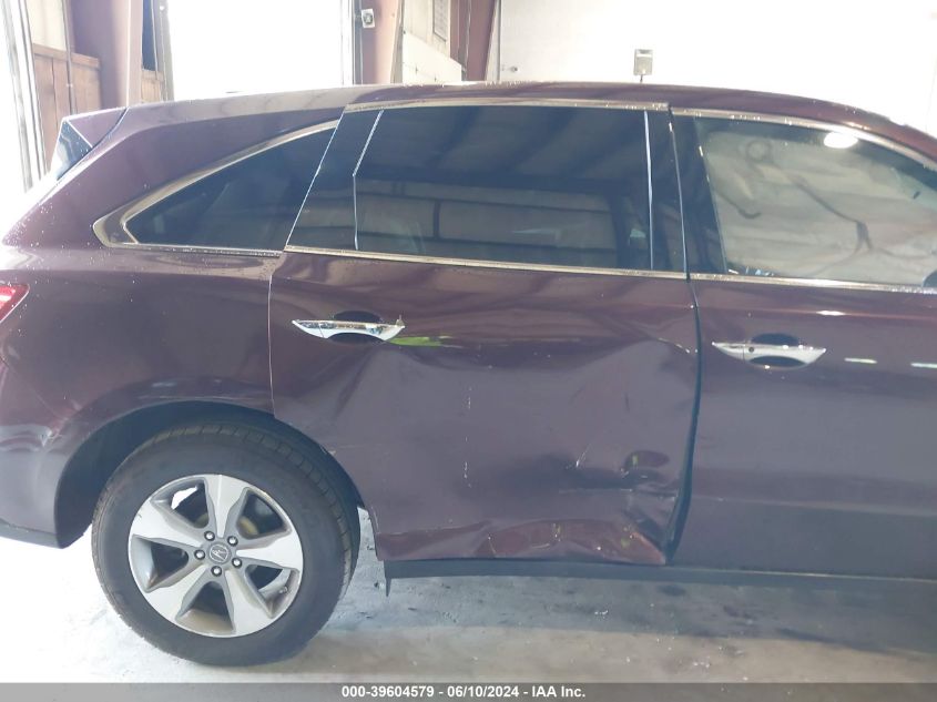 2016 Acura Mdx Acurawatch Plus Package VIN: 5FRYD4H22GB018983 Lot: 39604579