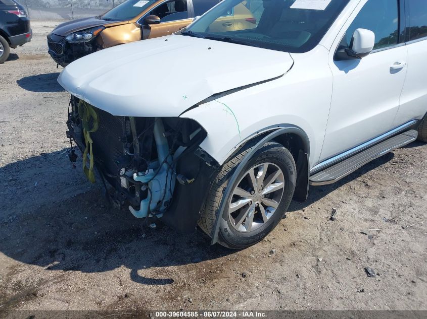 2016 Dodge Durango Limited VIN: 1C4RDHDG6GC476909 Lot: 39604585