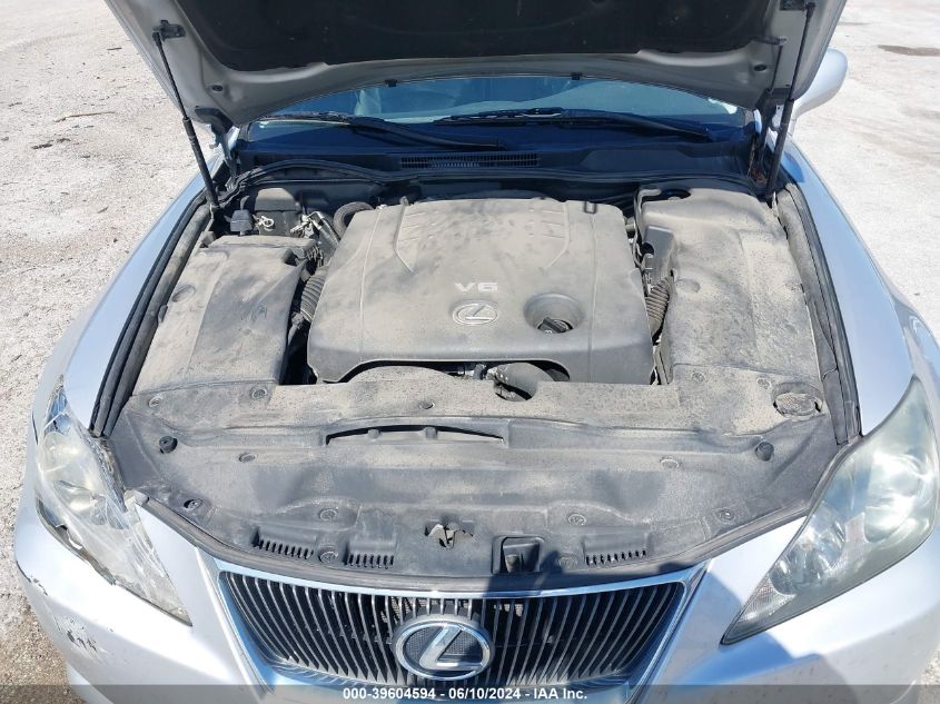 2006 Lexus Is 250 VIN: JTHCK262462006617 Lot: 39604594