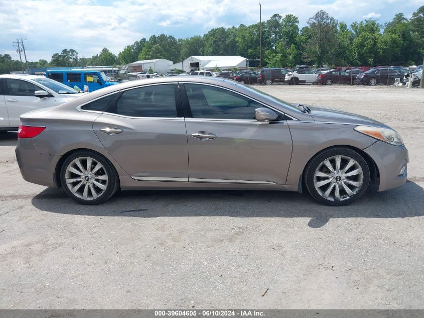 2013 Hyundai Azera VIN: KMHFH4JG1DA198783 Lot: 39604605