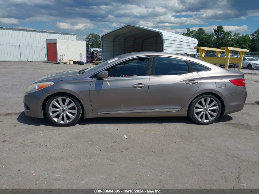 2013 Hyundai Azera VIN: KMHFH4JG1DA198783 Lot: 39604605