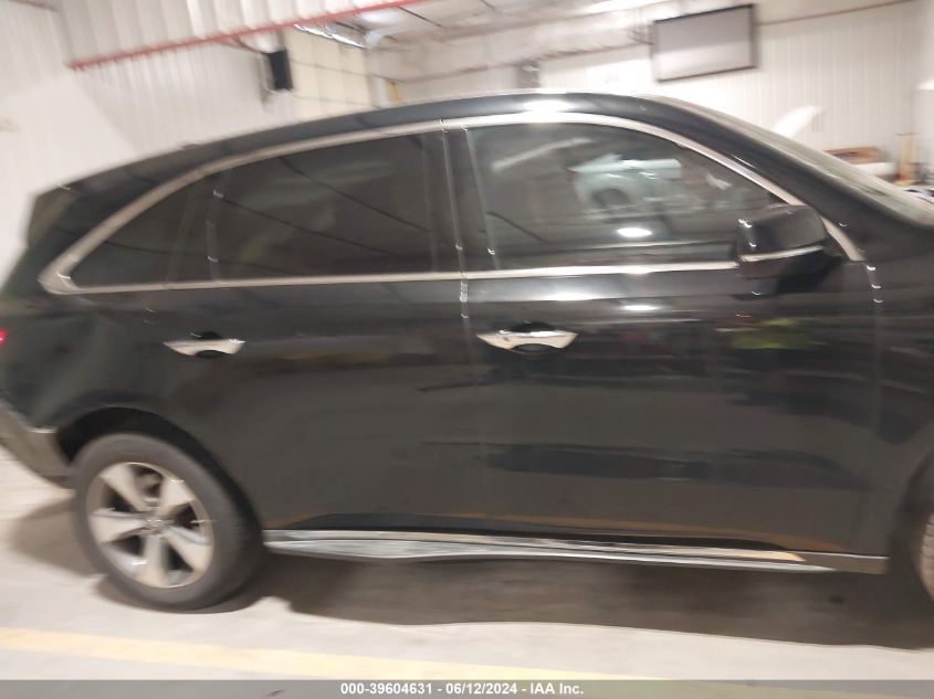 2014 Acura Mdx VIN: 5FRYD4H23EB010856 Lot: 39604631