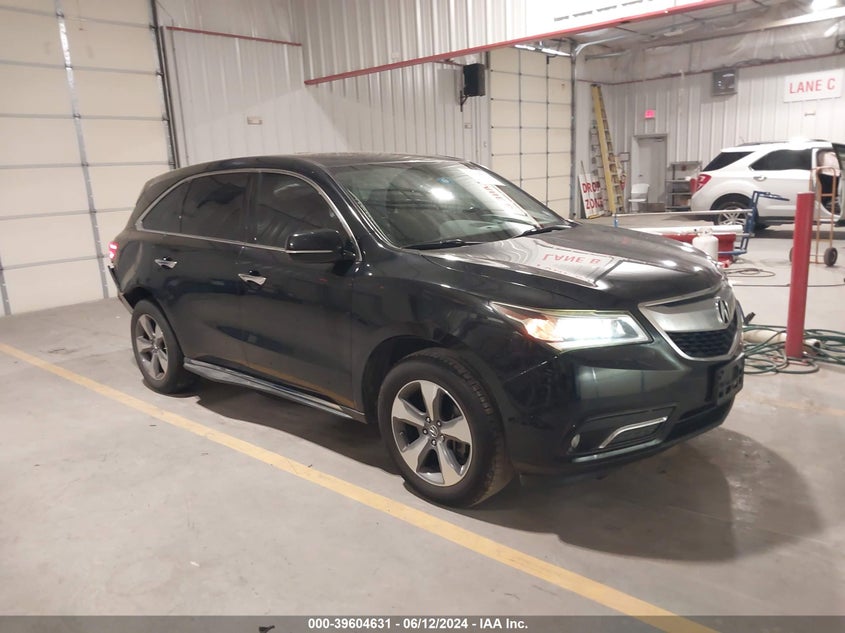 2014 Acura Mdx VIN: 5FRYD4H23EB010856 Lot: 39604631