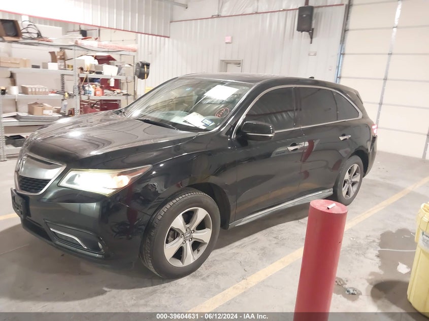 2014 Acura Mdx VIN: 5FRYD4H23EB010856 Lot: 39604631