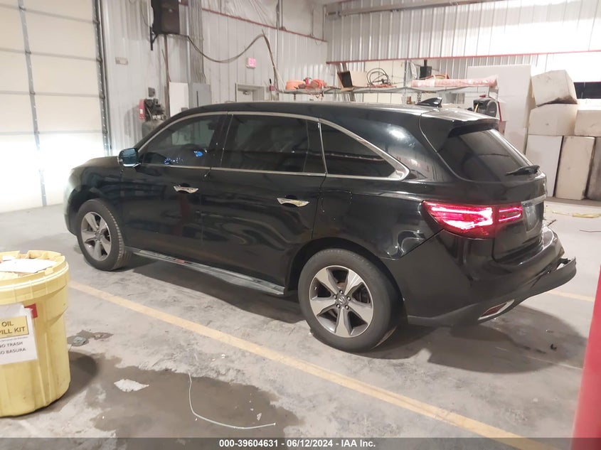 2014 Acura Mdx VIN: 5FRYD4H23EB010856 Lot: 39604631