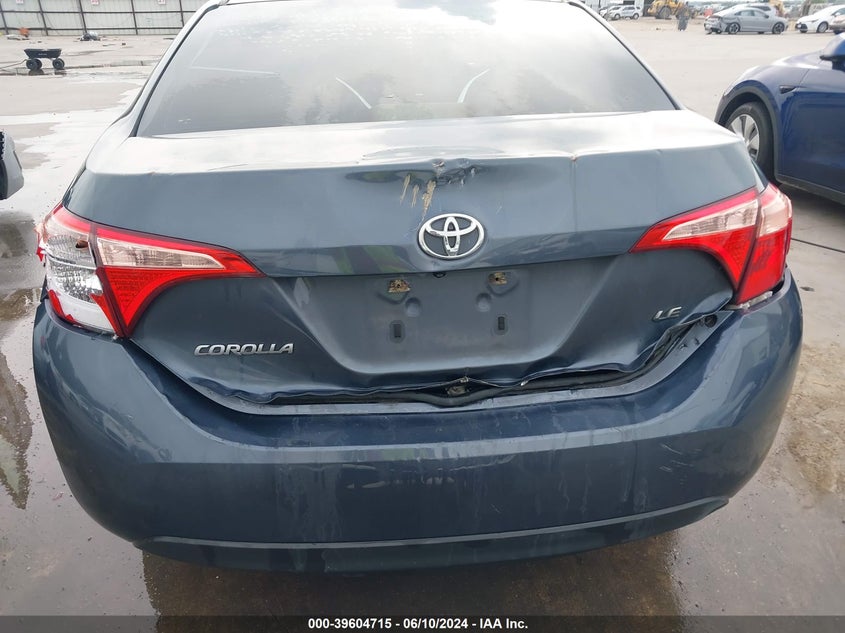 2017 Toyota Corolla Le VIN: 5YFBURHE6HP729400 Lot: 39604715